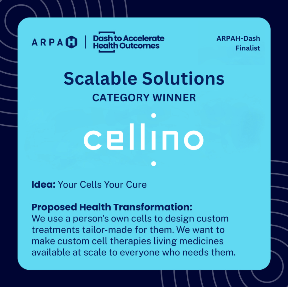 Scalable Solutions ARPA-H, Category Winner Cellino